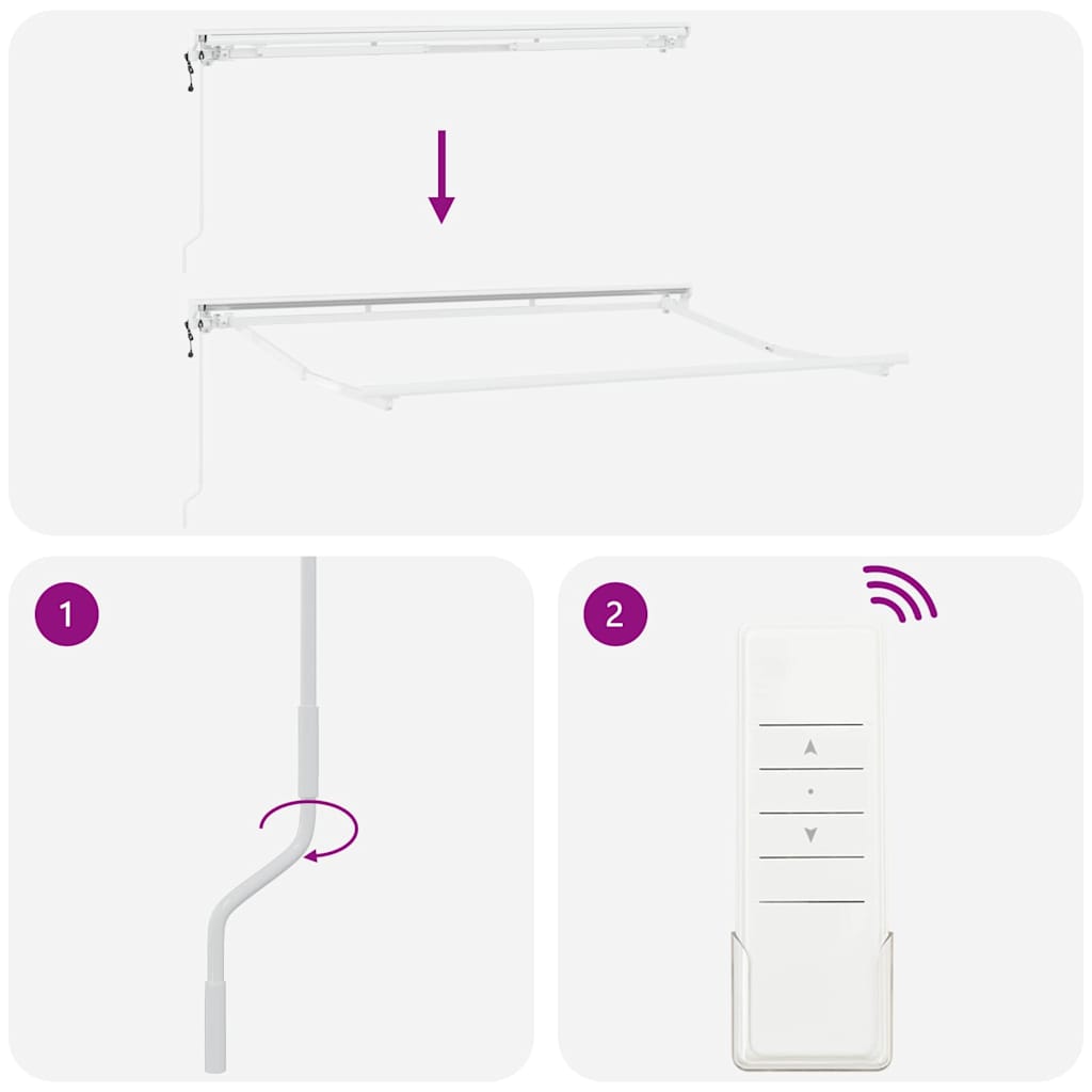 Retractable Awning White 350x200 cm Fabric