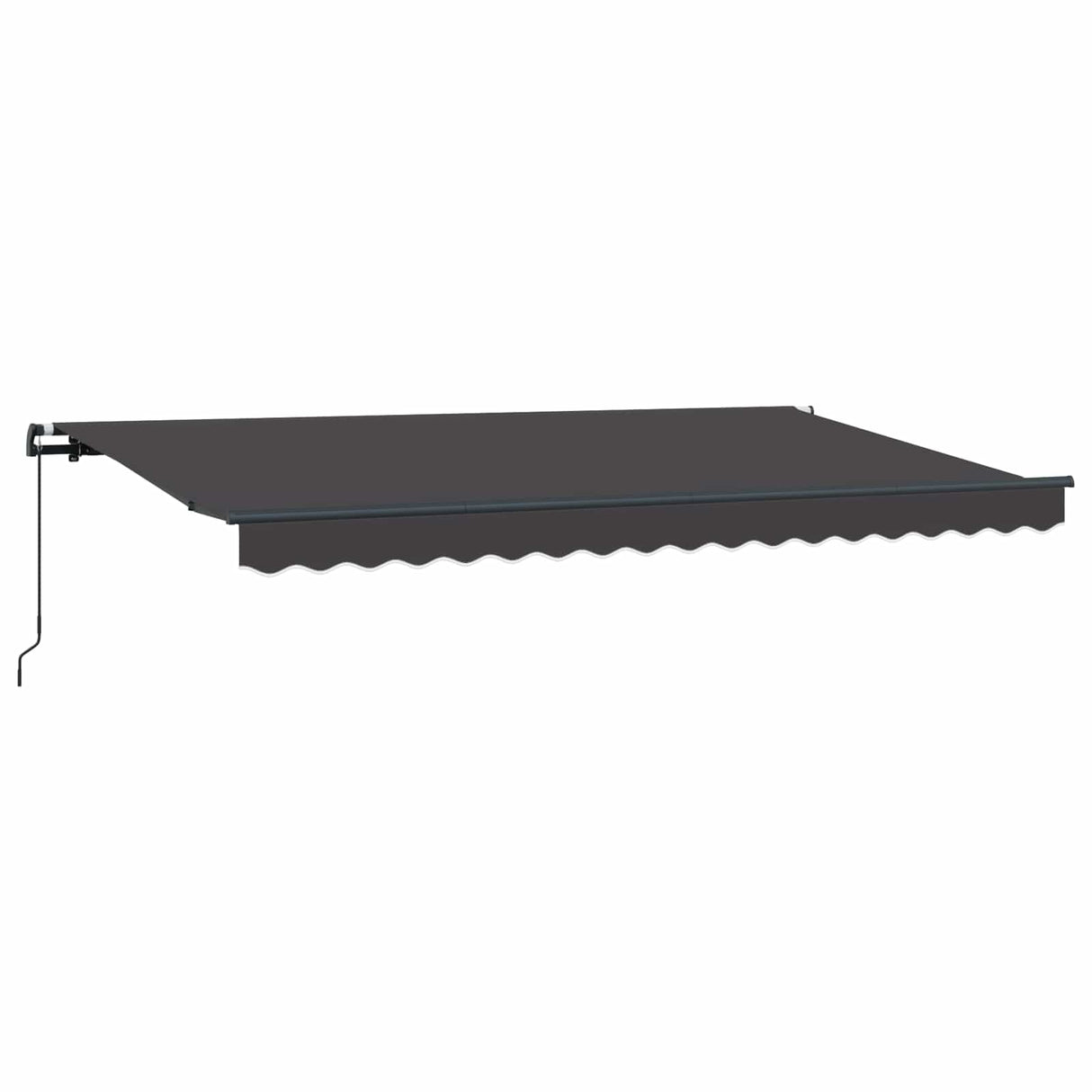 Retractable Awning Manual Anthracite 400 x 200 cm Fabric