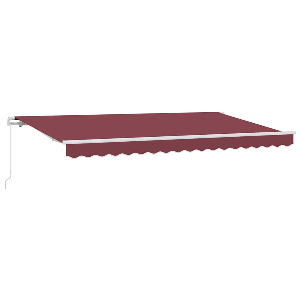 Retractable Awning Burgundy 400 x 200 cm