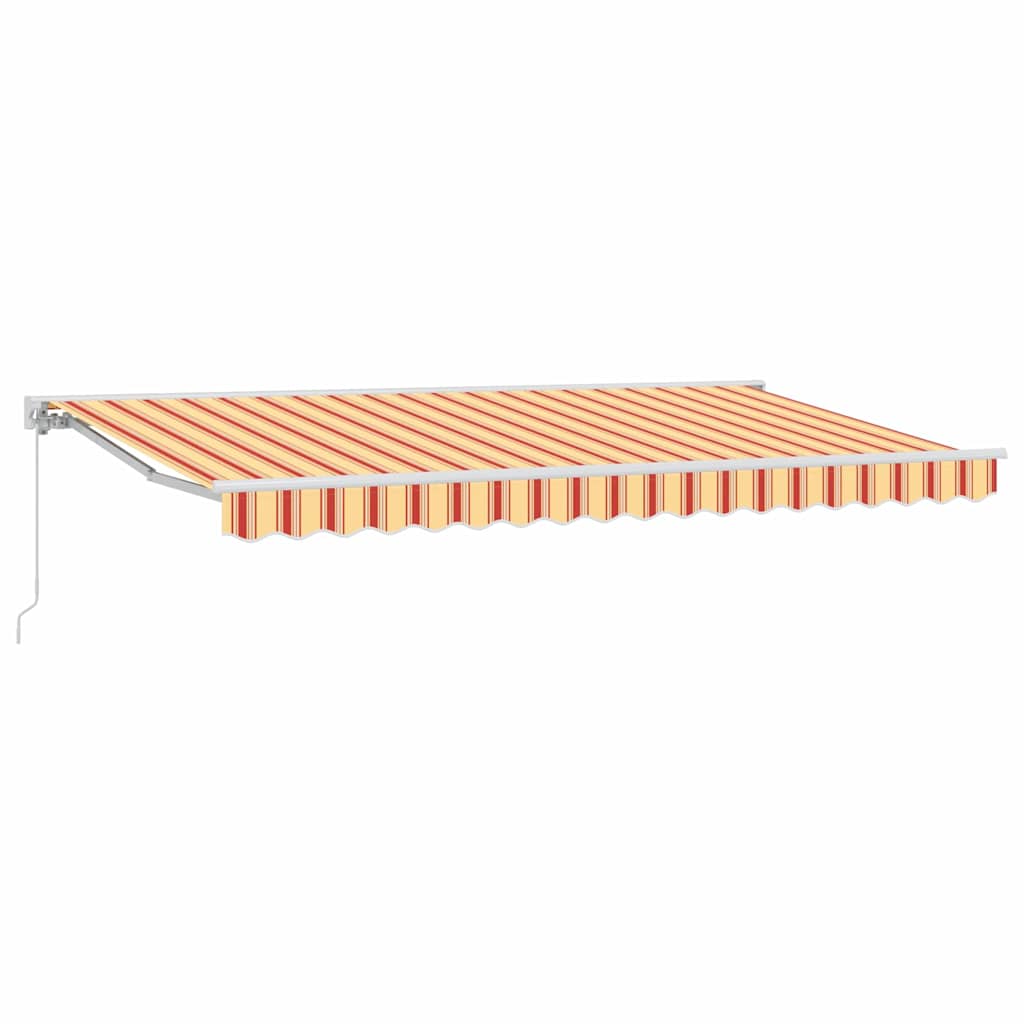 Retractable Awning Manual Multicolour Stripe 400x200 cm Fabric