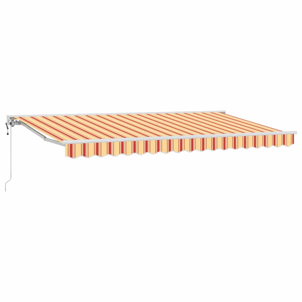 Retractable Awning Multicolour Stripe 400x200 cm Fabric