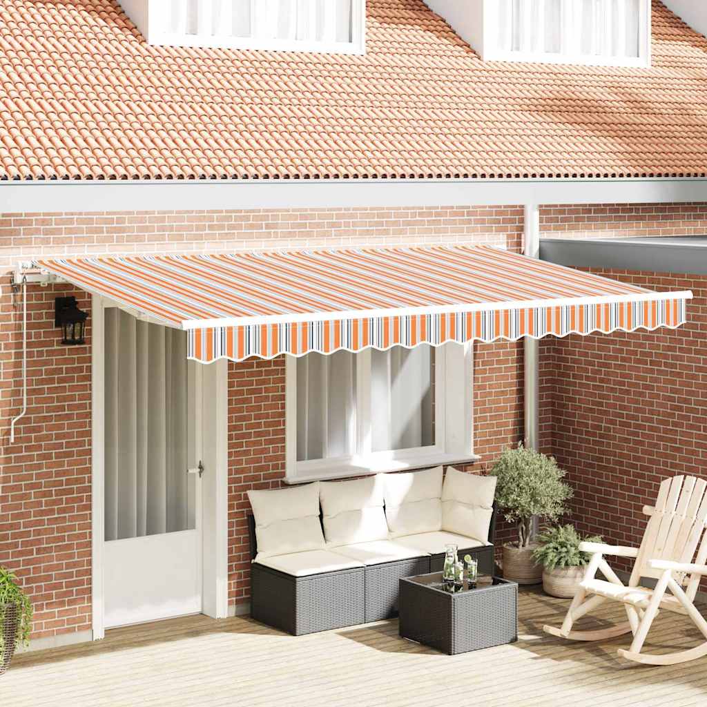Retractable Awning Multicolour 400 x 200 cm