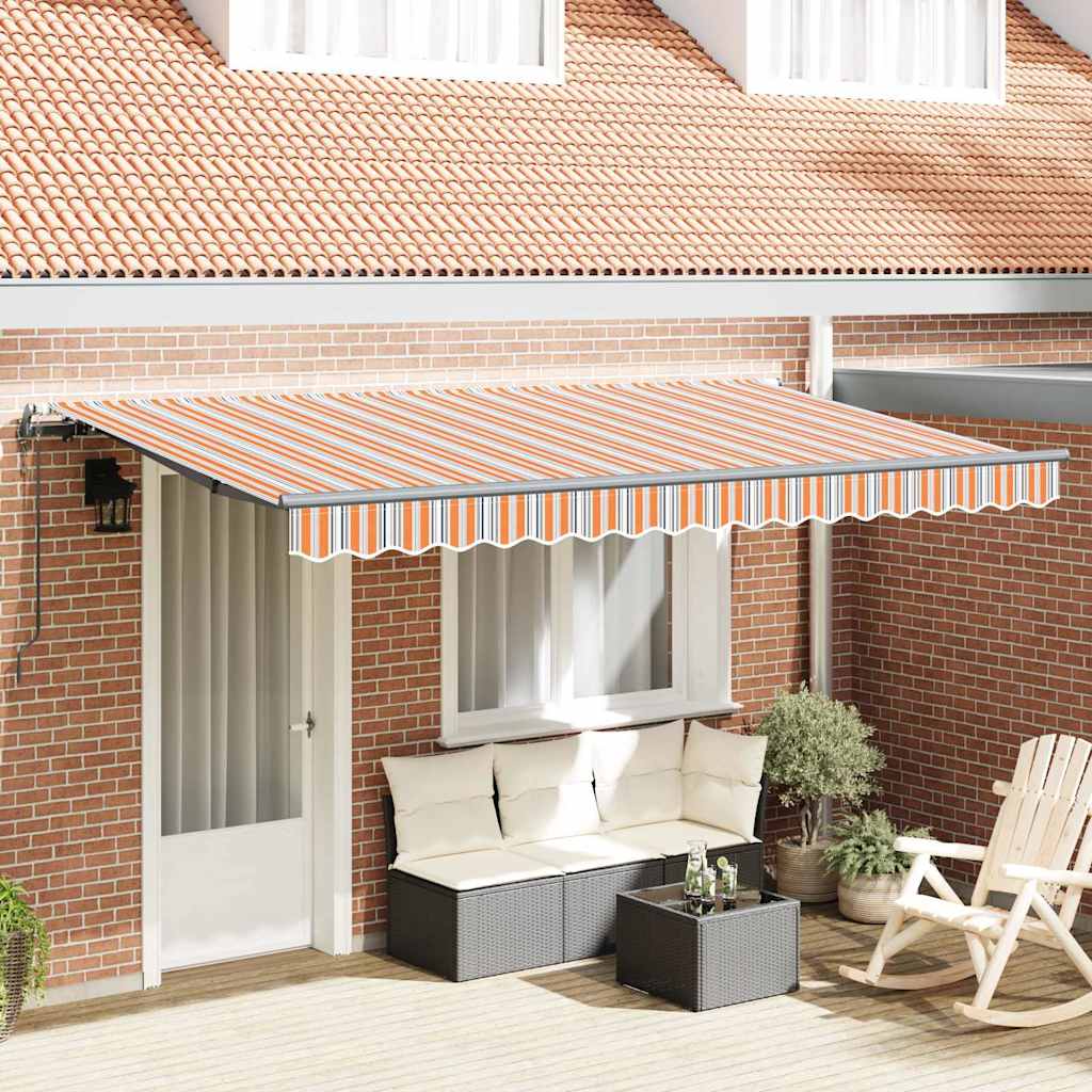 Retractable Awning Multicolour 400 x 200 cm