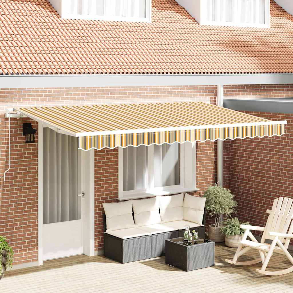 Retractable Awning Multicolour 400 x 200 cm