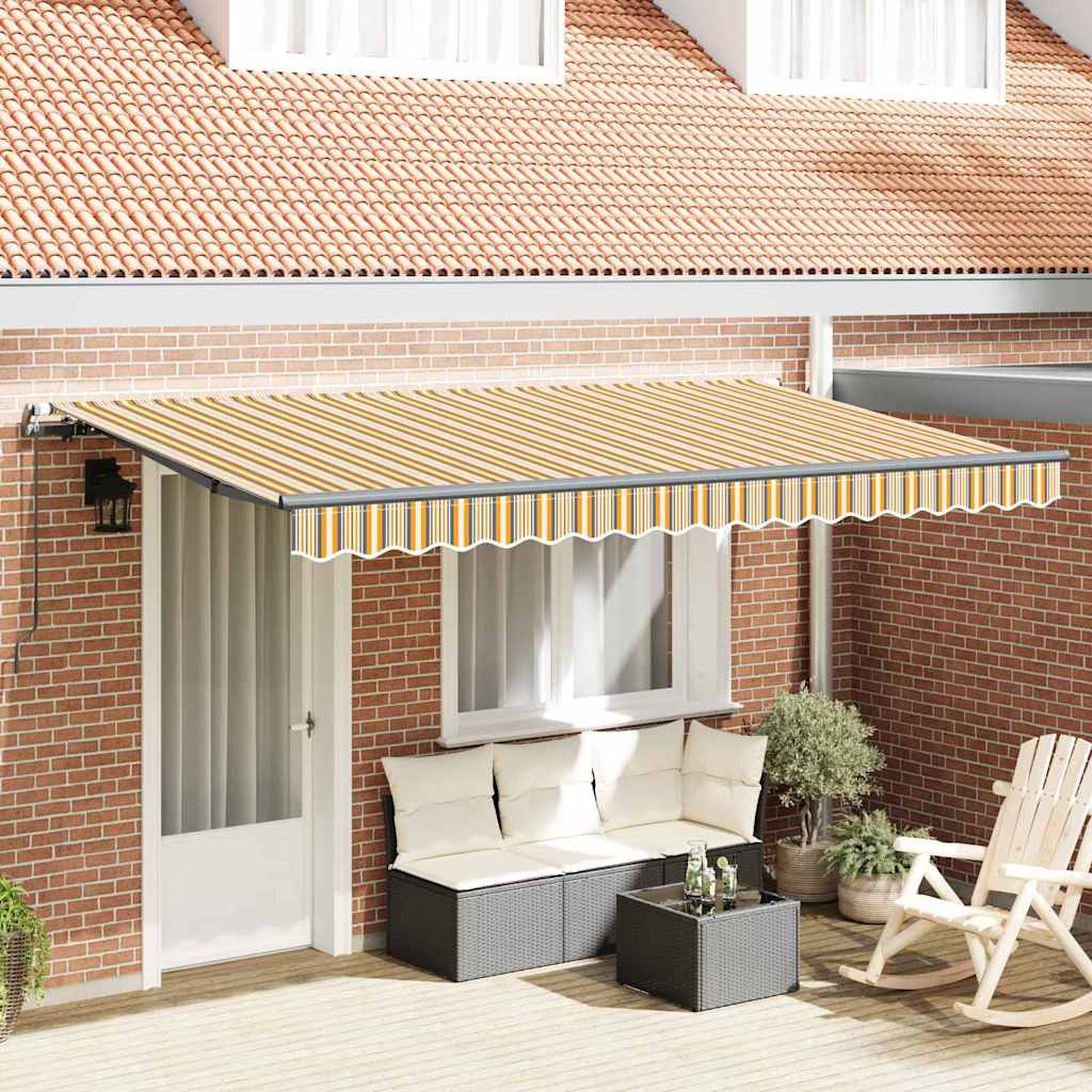 Retractable Awning Multicolour 400 x 200 cm