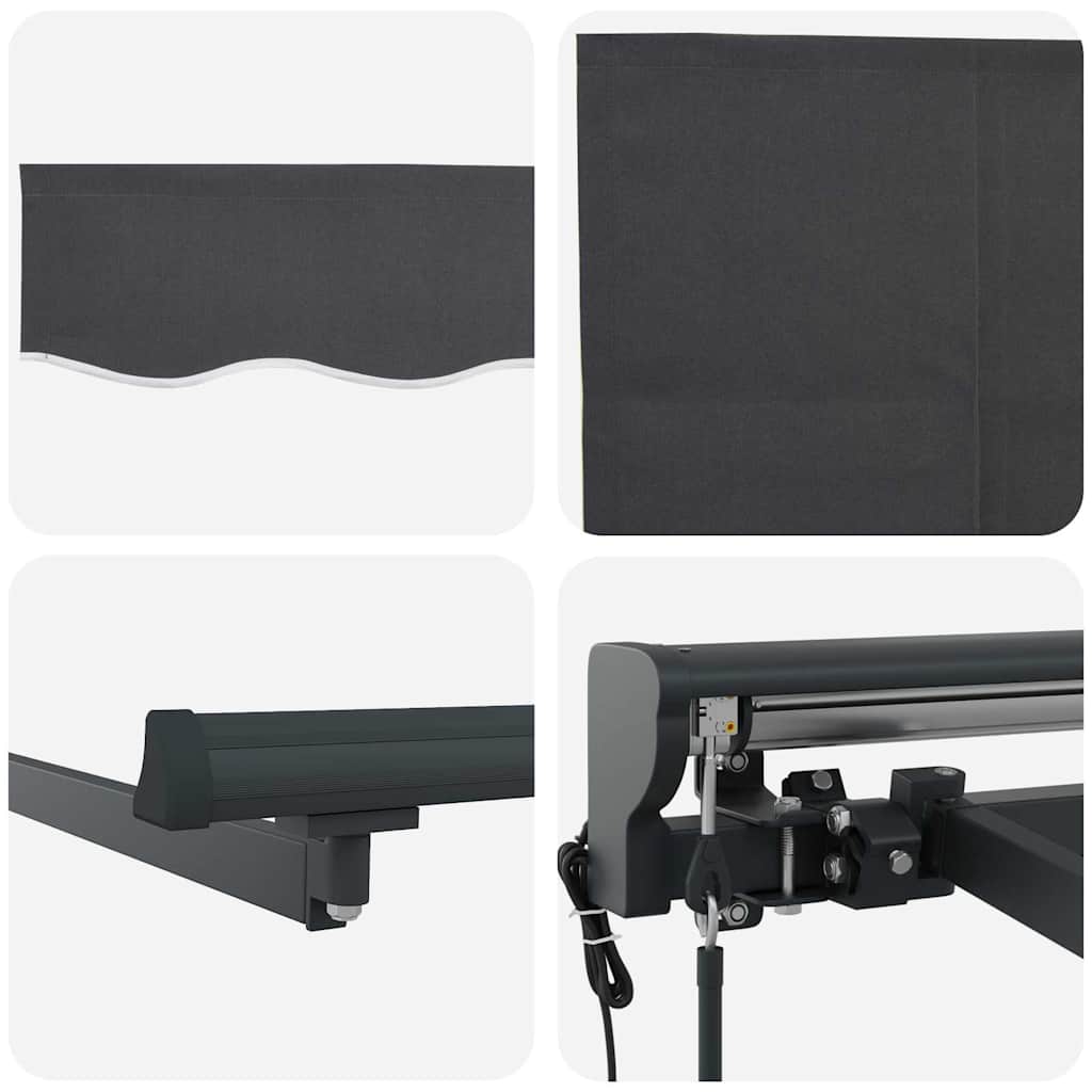 Retractable Awning Anthracite 300x250 cm Fabric