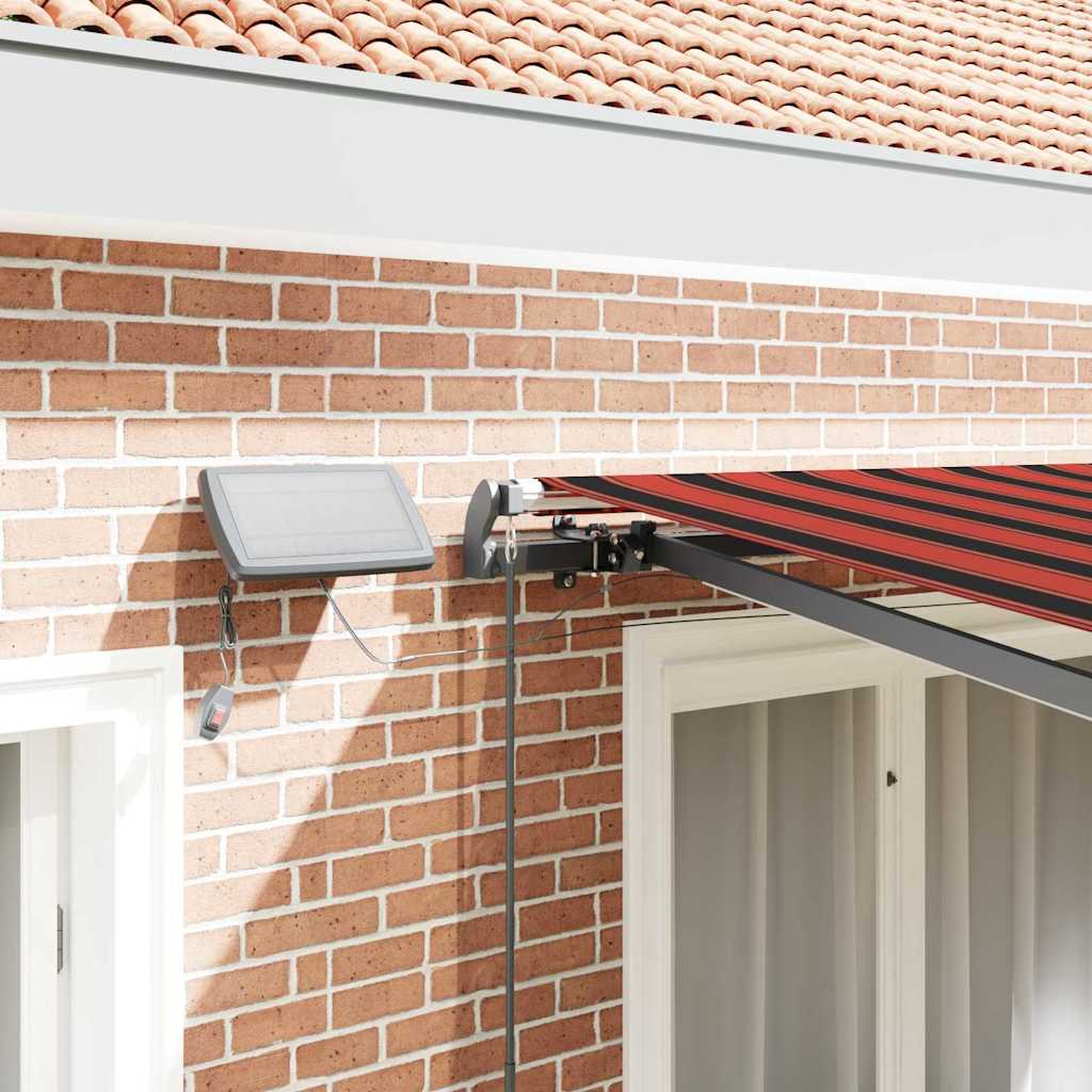 Retractable Awning Manual Orange and brown 300 x 250 cm Fabric