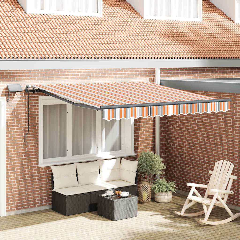 Retractable Awning Manual Multicolour 300 x 250 cm Fabric