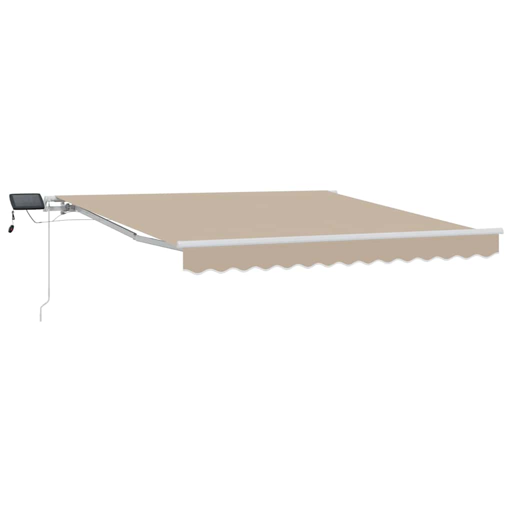 Retractable Awning with Manual Beige 300 x 250 cm Fabric