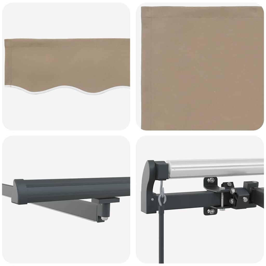 Retractable Awning Manual Beige 300 x 250 cm Fabric