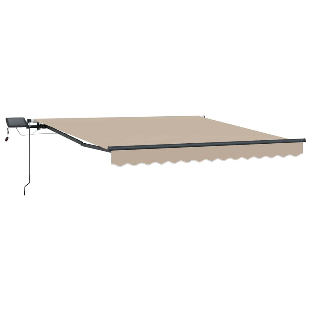 Retractable Awning Manual Beige 300 x 250 cm Fabric