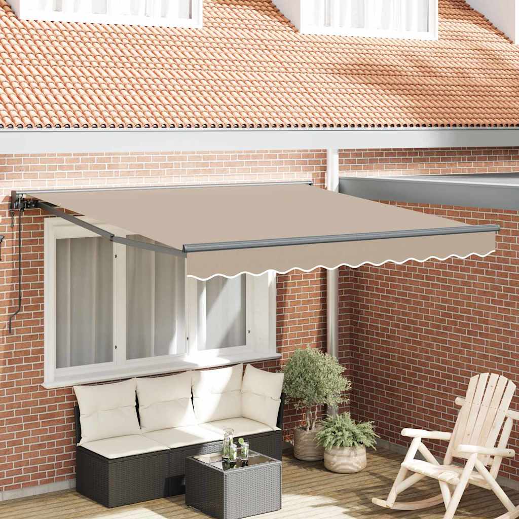 Retractable Awning Beige 300x250 cm Fabric