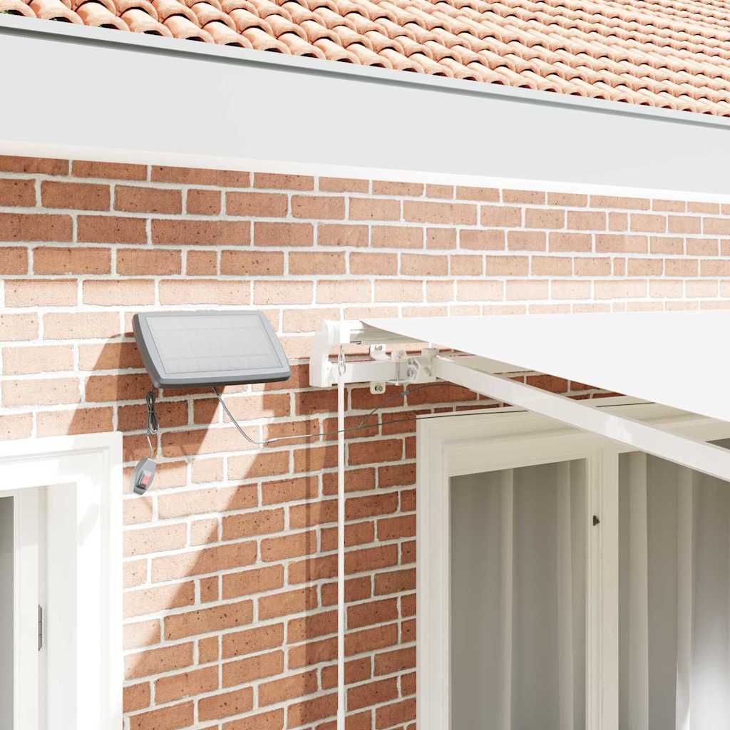 Retractable Awning with Manual White 300 x 250 cm Fabric