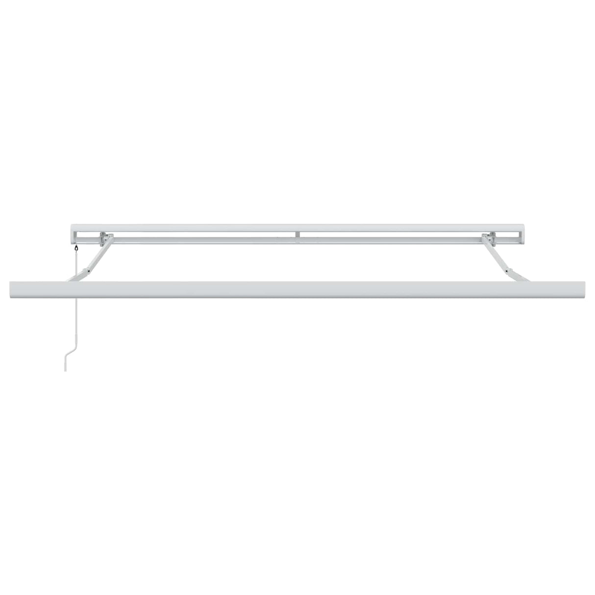 Retractable Awning Light Grey 300 x 250 cm Fabric and Metal