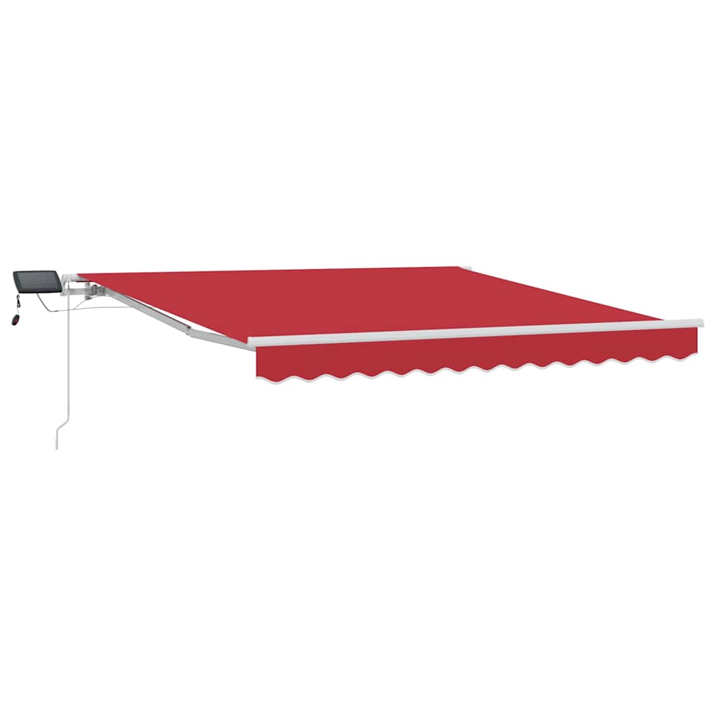 Retractable Awning with Manual Red 300 x 250 cm Fabric