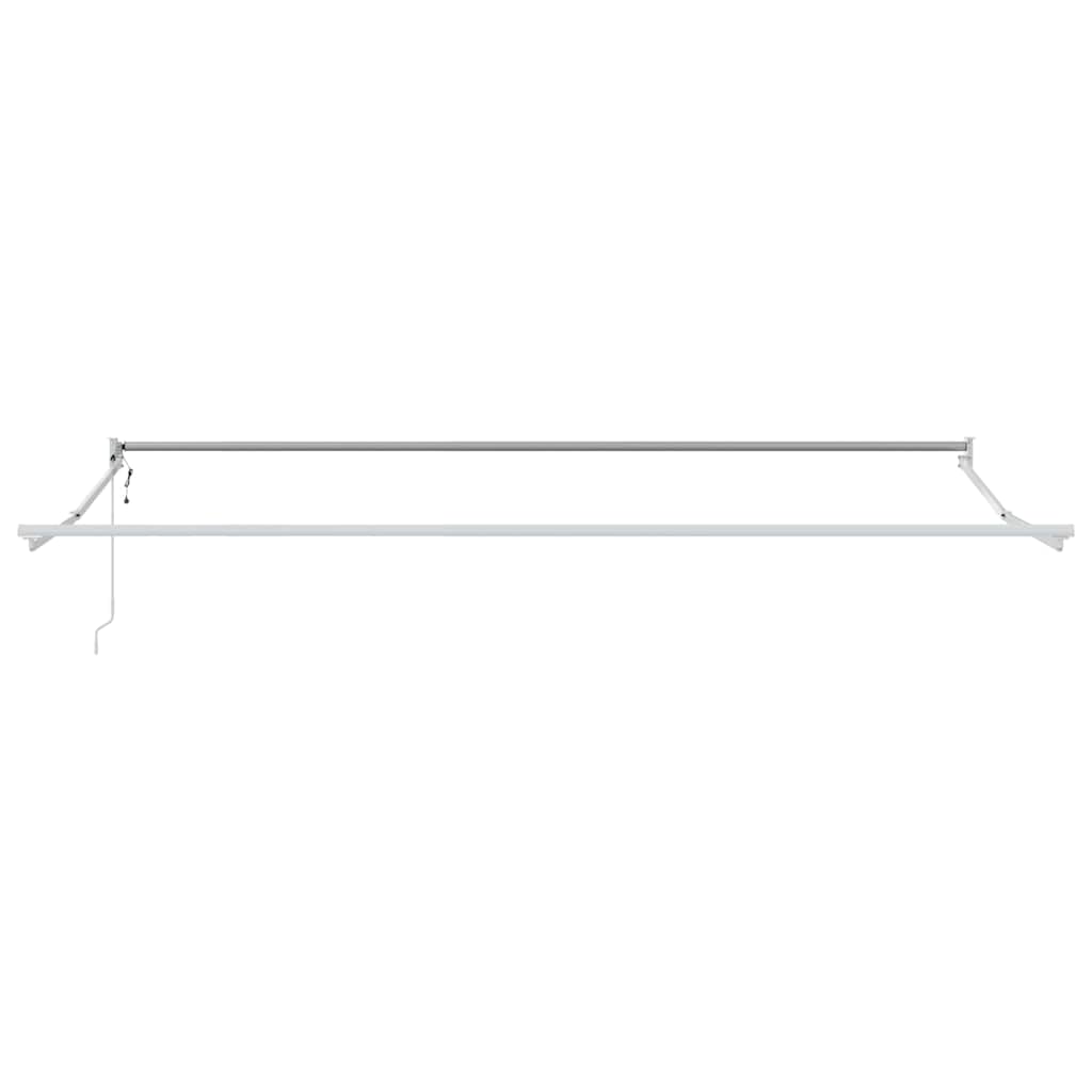 Retractable Awning Red and Black 350 x 250 cm Fabric and Steel