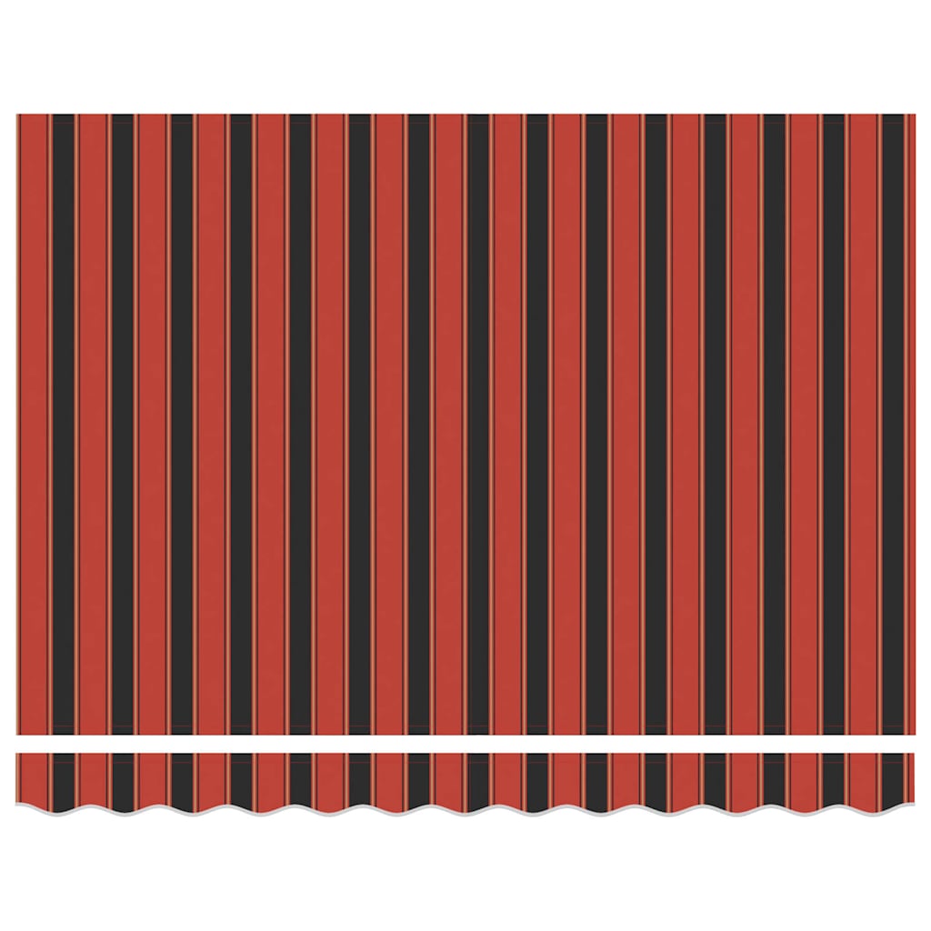 Retractable Awning Orange and Brown 350x250 cm Fabric