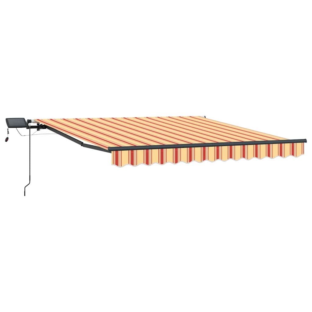 Retractable Awning Manual Yellow and orange 350 x 250 cm Fabric
