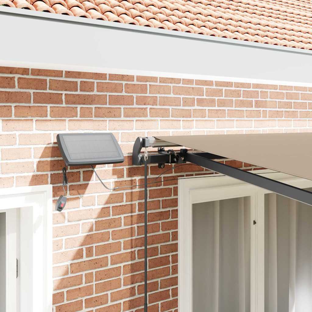 Retractable Awning Manual Beige 350 x 250 cm Fabric