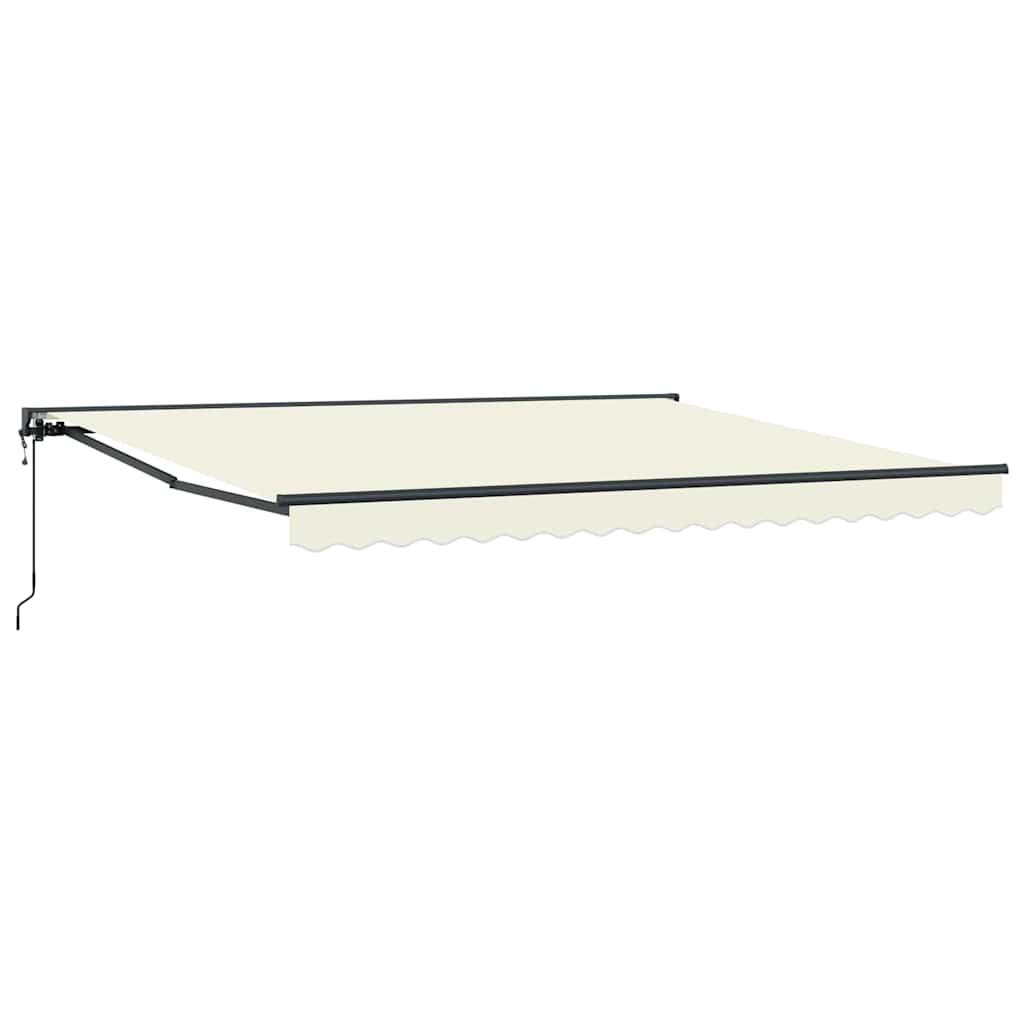 Retractable Awning Cream 400x300 cm Fabric