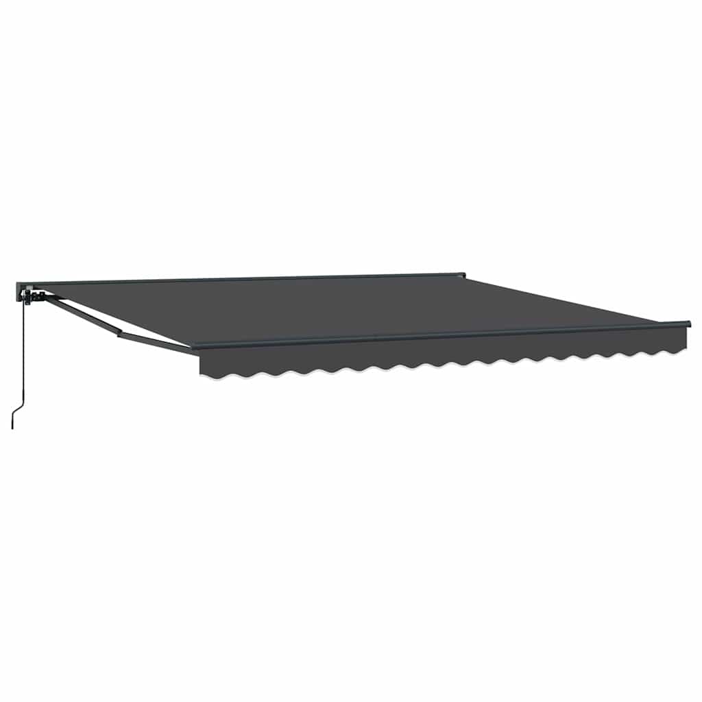 Retractable Awning Manual Anthracite 400x300 cm Fabric