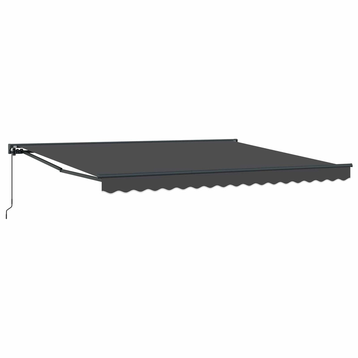 Retractable Awning Anthracite 400 x 300 cm Aluminium and Fabric