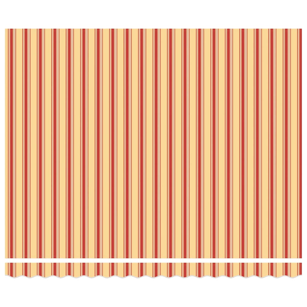 Retractable Awning Manual Yellow and orange 400 x 300 cm Fabric