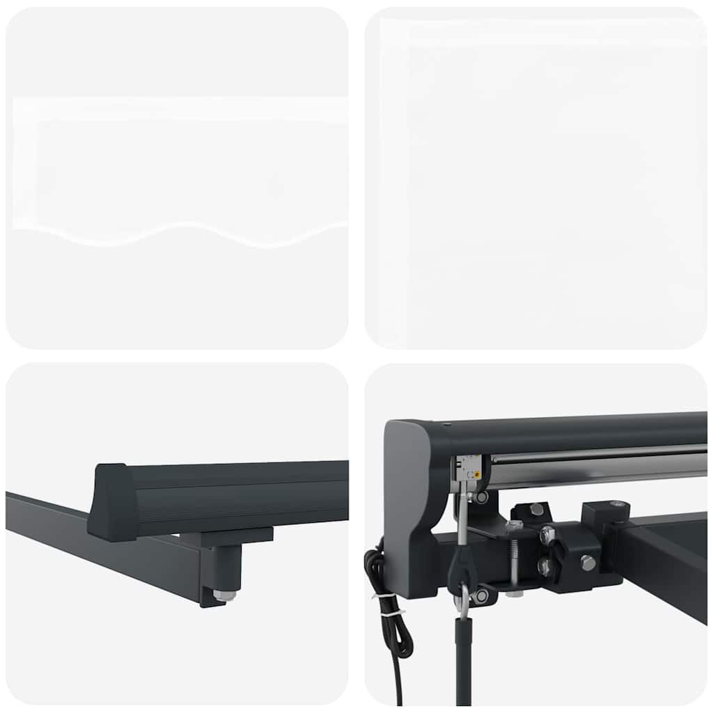 Retractable Awning White 400x300 cm Fabric