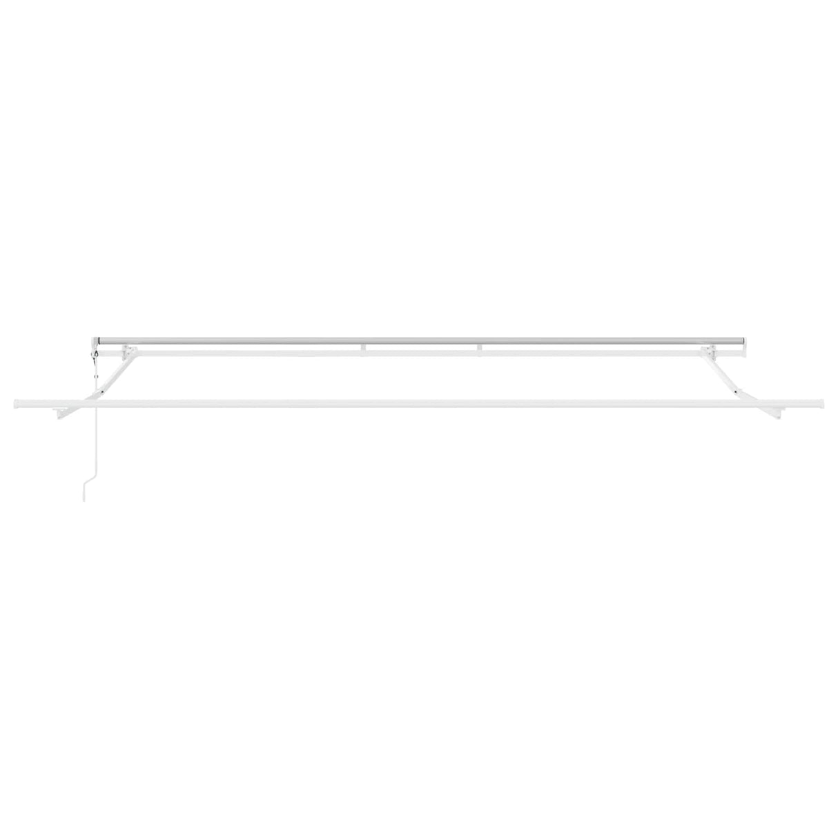 Retractable Awning Light Grey 400 x 300 cm Fabric and Steel