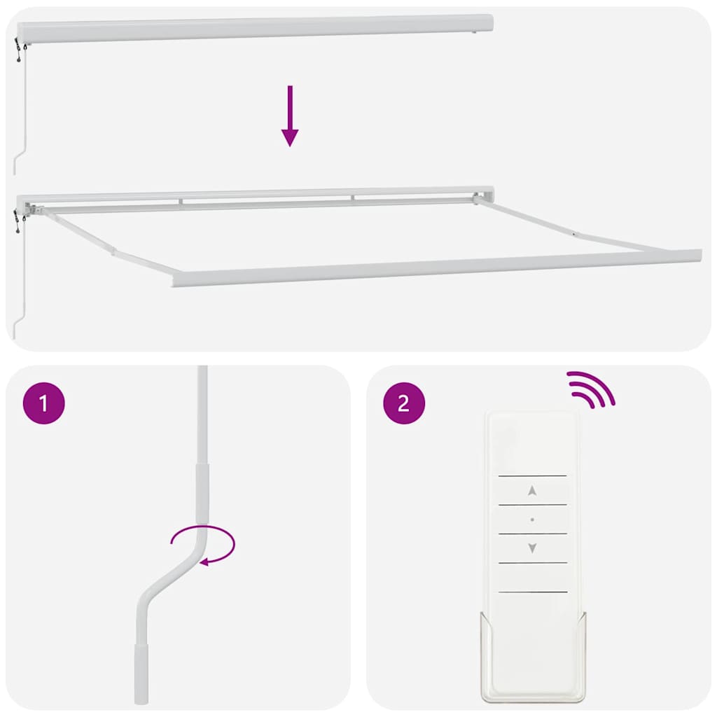 Retractable Awning Light Grey 400 x 300 cm Fabric and Metal