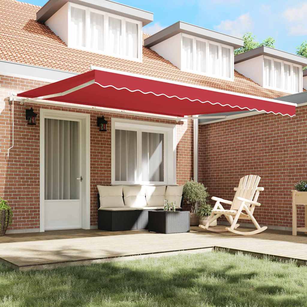 Retractable Awning 400 x 300 cm Red