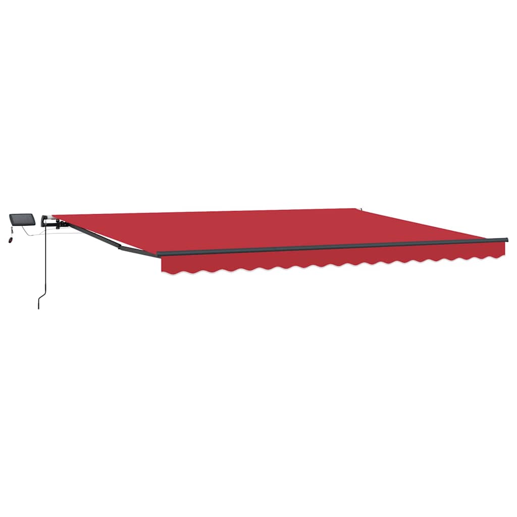 Retractable Awning Manual Red 400 x 300 cm Fabric