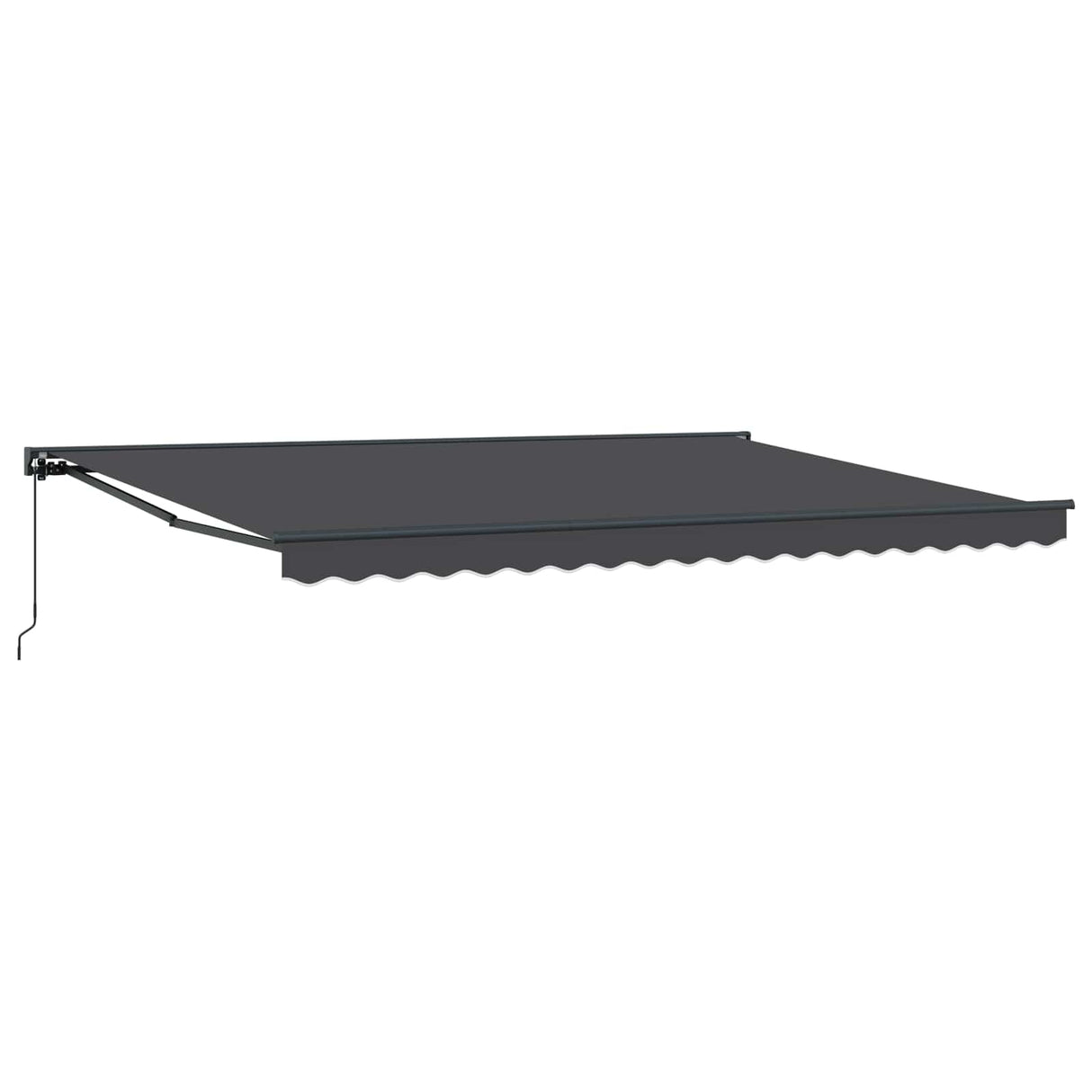 Retractable Awning Anthracite 450 x 300 cm Aluminium and Fabric