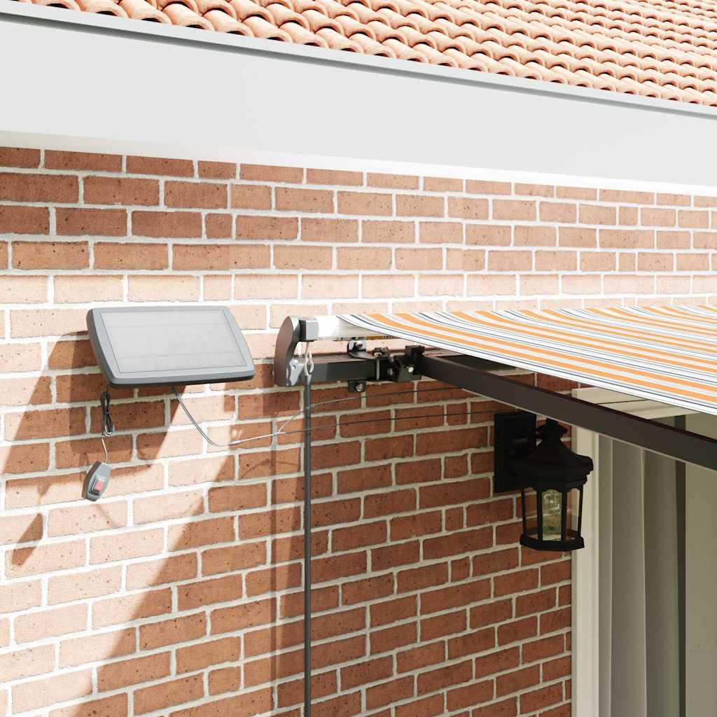 Retractable Awning Manual Multicolour 450 x 300 cm Fabric