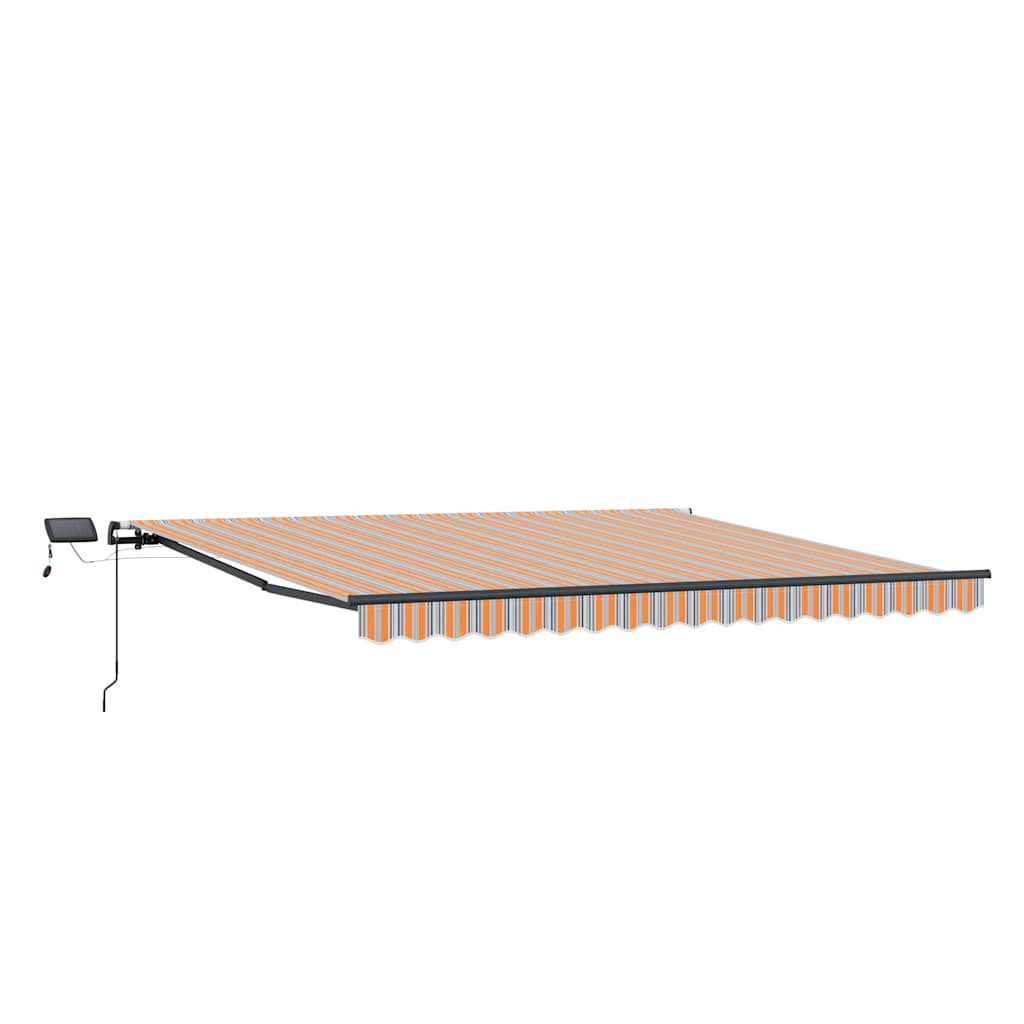 Retractable Awning Manual Multicolour 450 x 300 cm Fabric