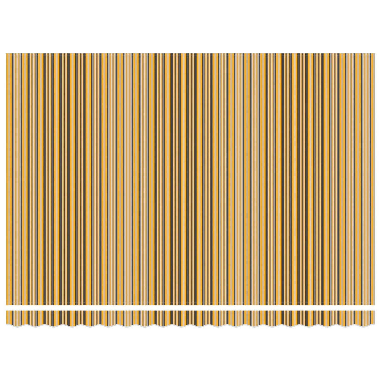 Retractable Awning Multicolour 450 x 300 cm Polyester and Steel