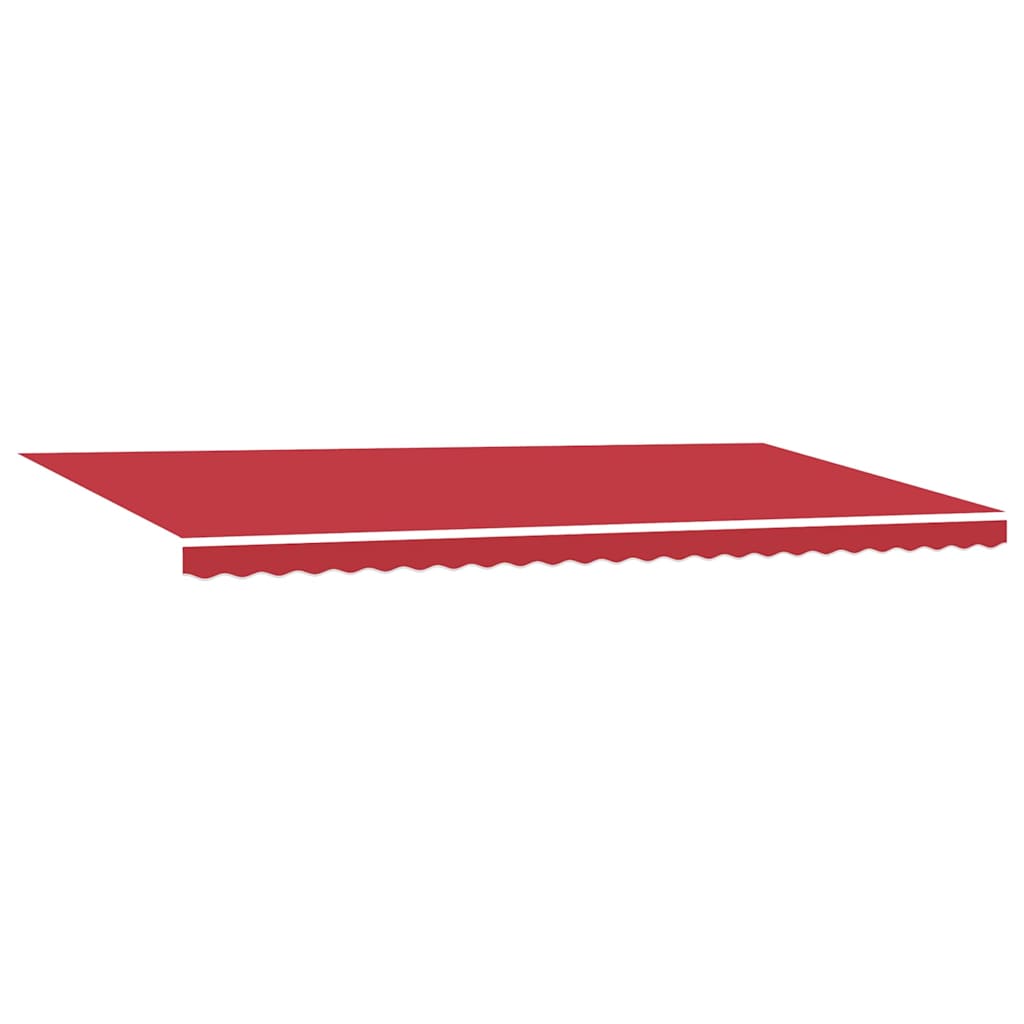 Retractable Awning Manual Red 600 x 350 cm Polyester and Metal