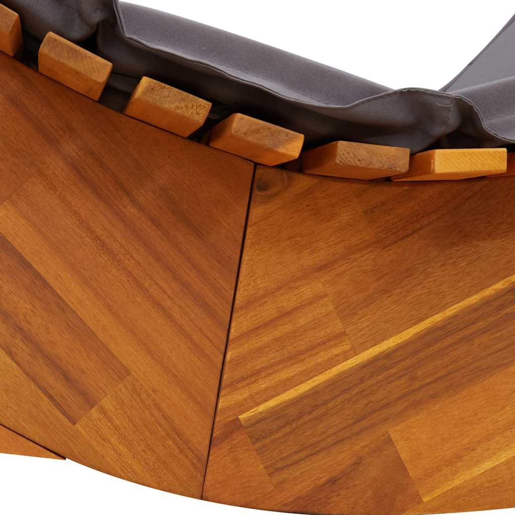 Sun Lounger 2 pcs Brown 60 x 154 x 74cm Solid Acacia wood