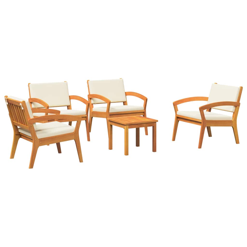 Bistro Set Brown 45 x 45 x 38cm Solid Acacia wood
