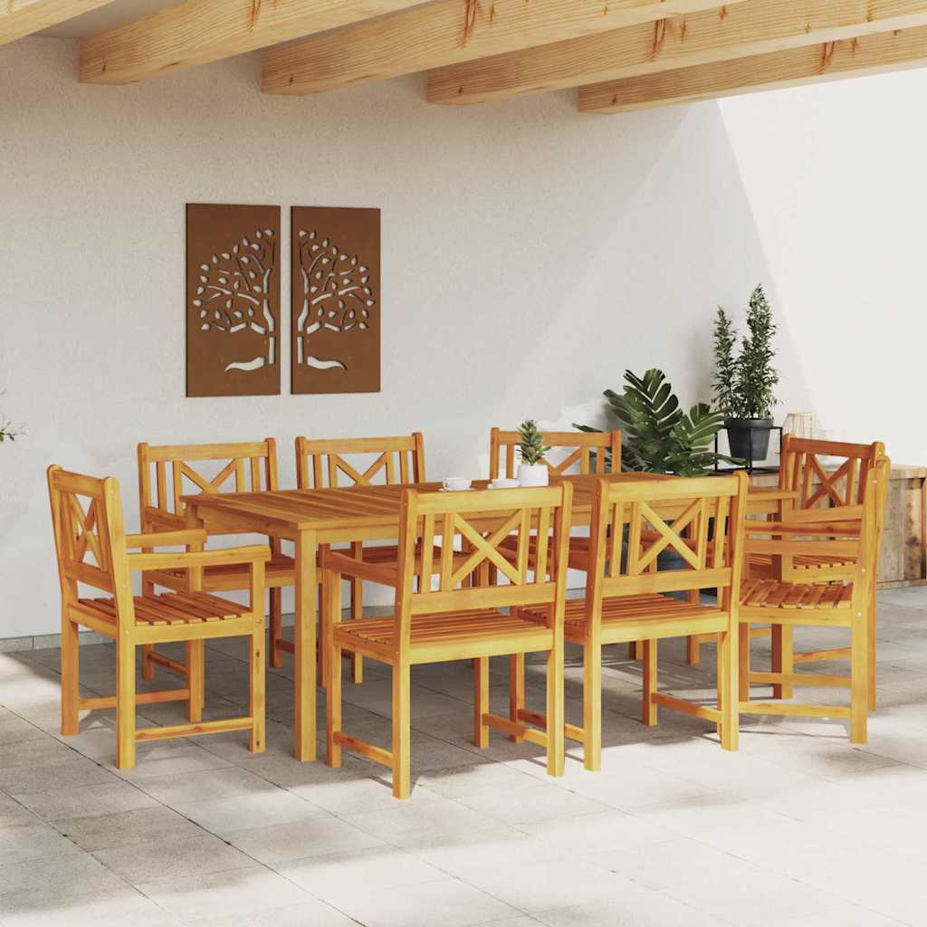 Garden Chair 8 pcs Brown 56 x 56 x 90cm Solid Acacia wood