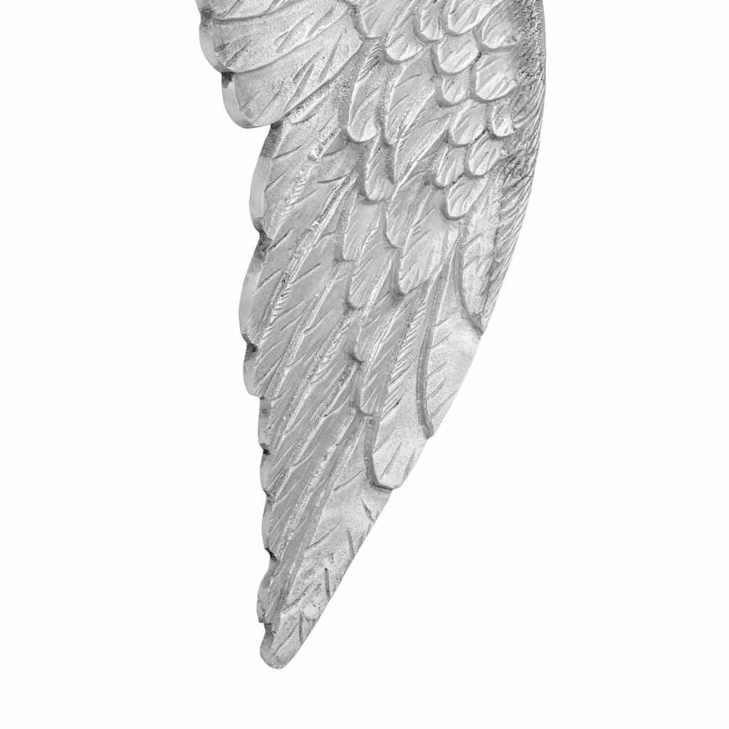 Wings Sculpture Silver 17 x 5 x 59 cm Aluminium