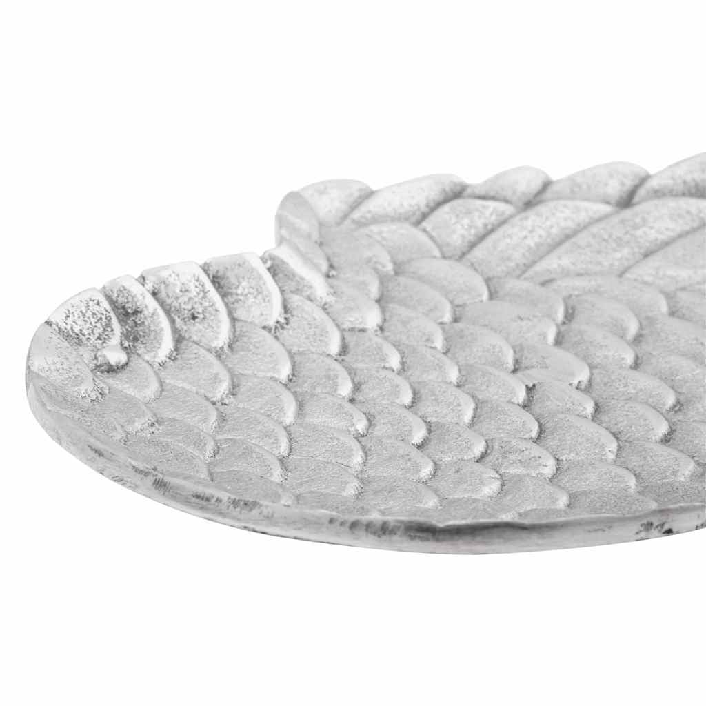 Fruit Basket 2 pcs Silver 40 x 18 x 4 cm Aluminium