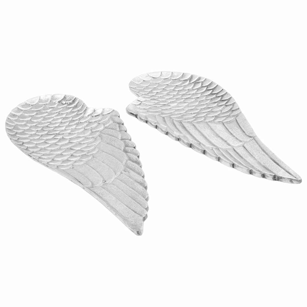 Fruit Basket 2 pcs Silver 40 x 18 x 4 cm Aluminium