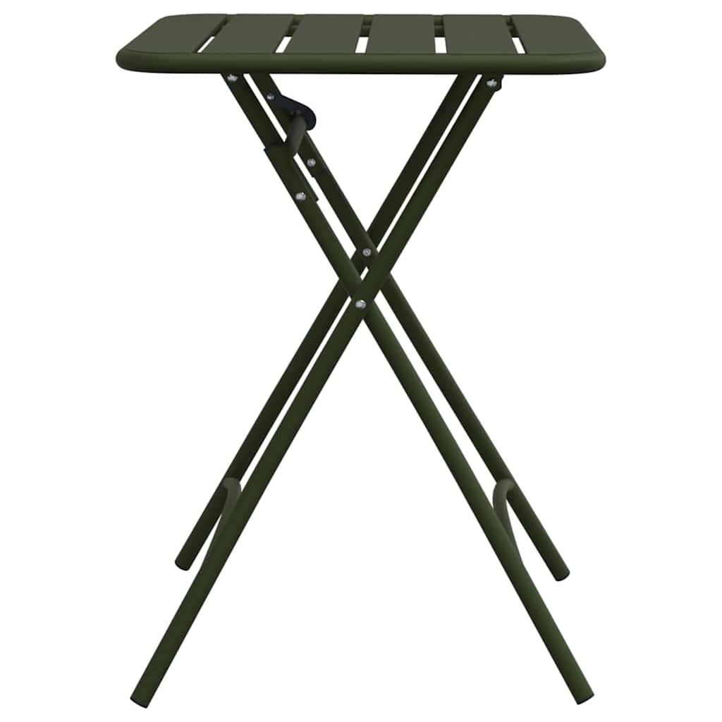 Garden Table Dark green 55 x 55 x 73 cm Powder-coated Steel
