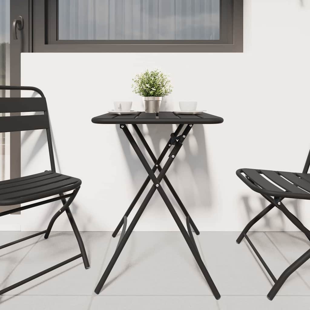 Garden Table Anthracite 55 x 55 x 73 cm Powder-coated Steel