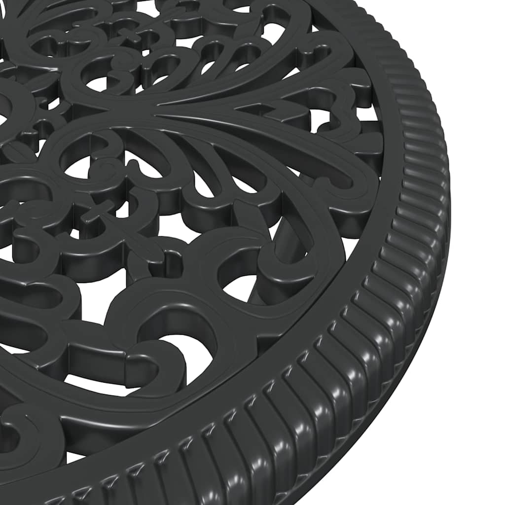 Garden Bistro Set 3 pcs Black Aluminium