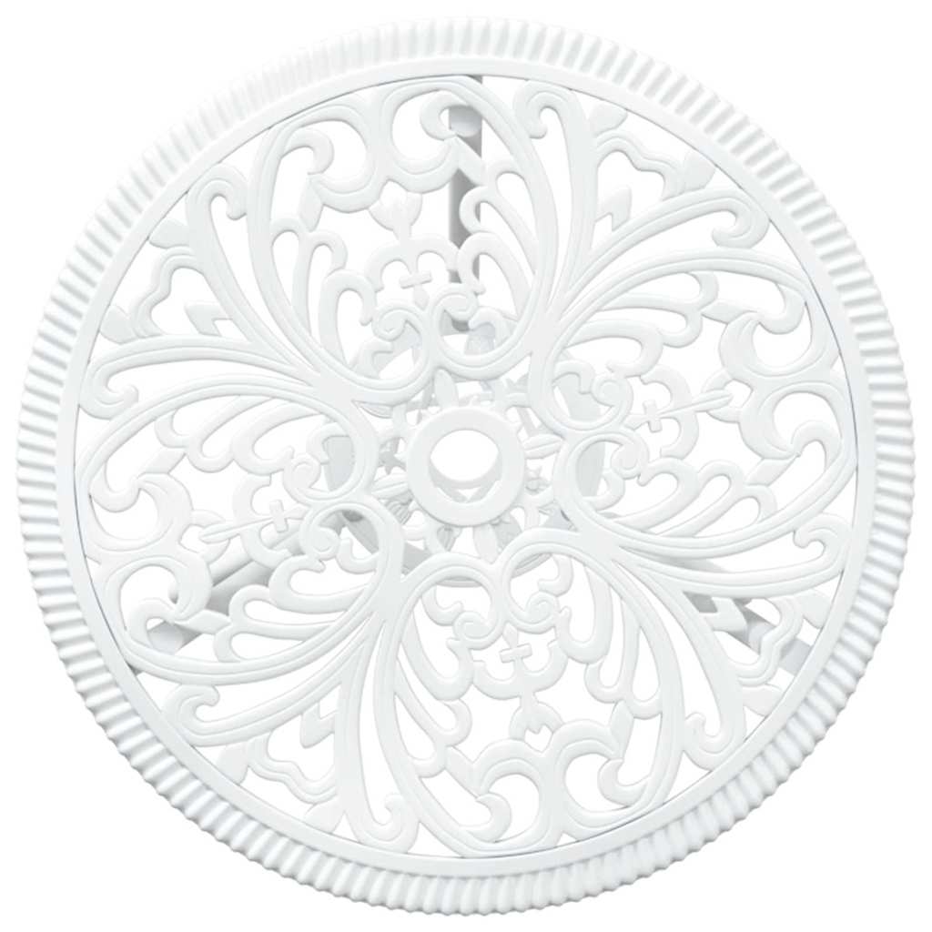 Garden Bistro Set 3 pcs White Aluminium