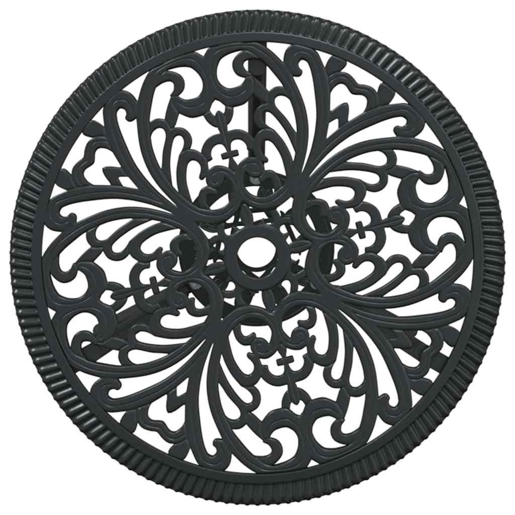 Garden Bistro Set 3 pcs Black Aluminium