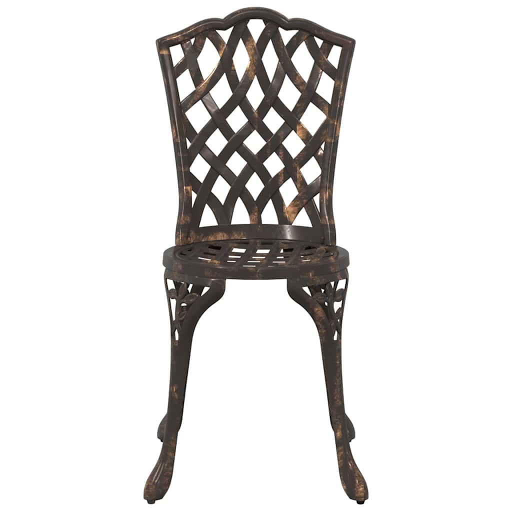 Garden Chair 2 pcs Bronze 55 x 56.5 x 91cm Aluminium