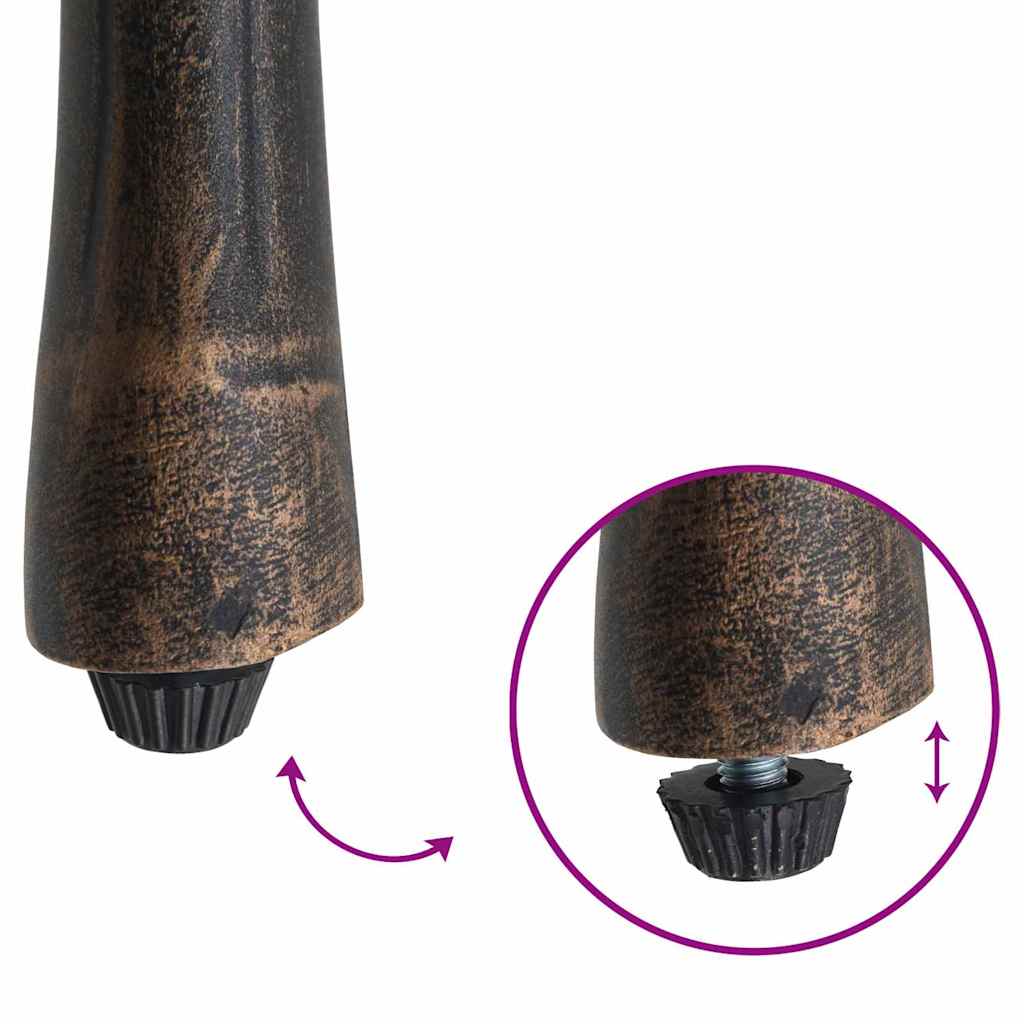 Garden Chair 2 pcs Bronze 55 x 56.5 x 91cm Aluminium